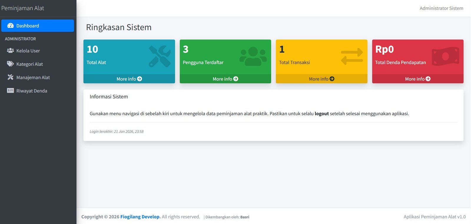 Aplikasi Peminjaman Alat